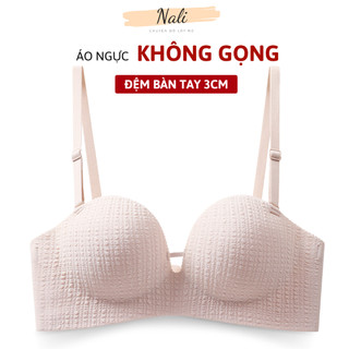  Áo Ngực Su Đúc Không Dây Cup Ngực Đệm Bàn Tay Chất Su Mềm Mịn Nâng Ngực Đẹp NL429 