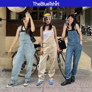 TheBlueTshirt - Quần yếm jean dài suông cho nữ - The Original Denim Overalls