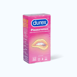 Bao cao su durex pleasuremax hộp 12c - bcs gân gai nhỏ, size lớn, kd-tg qan huệ.