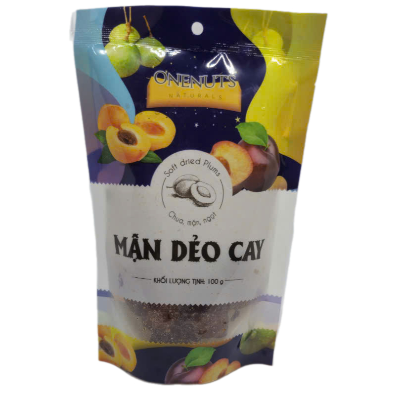 ONENUTS Mận Dẻo Cay 100g