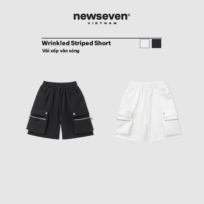 Quần Short Túi Hộp NEWSEVEN Wrinkled Striped QS.339
