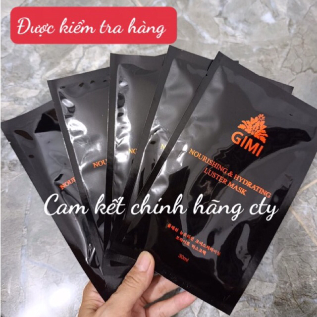 [GIMi Chính Hãng] 1 hộp Mặt nạ Gimi date 2027 phục hôi tăng sinh 5 miếng, Nữ Mask Đắp Mặt