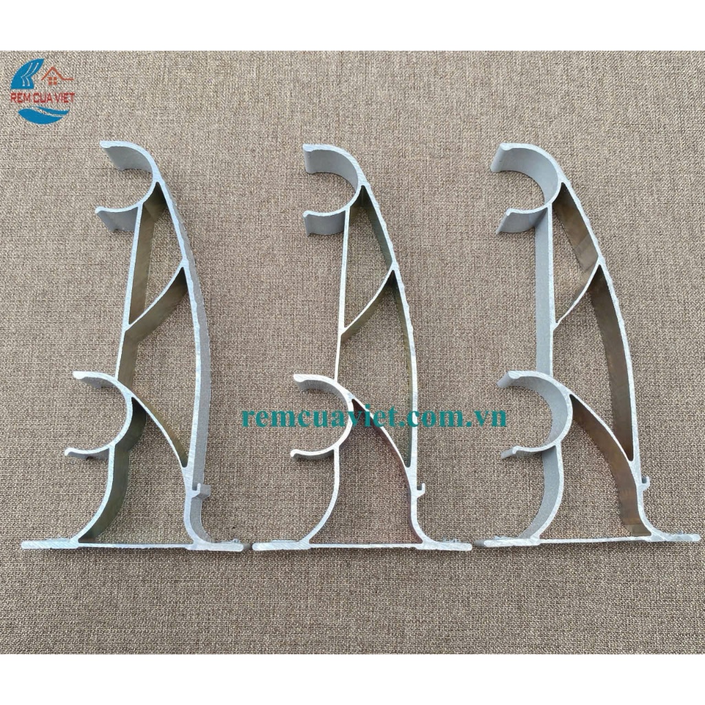 Bát Đỡ, Giá Đỡ Thanh Treo Rèm Cửa Việt Chất Liệu Nhôm Cao Cấp Chắc Chắn Cho Rèm 2 Lớp