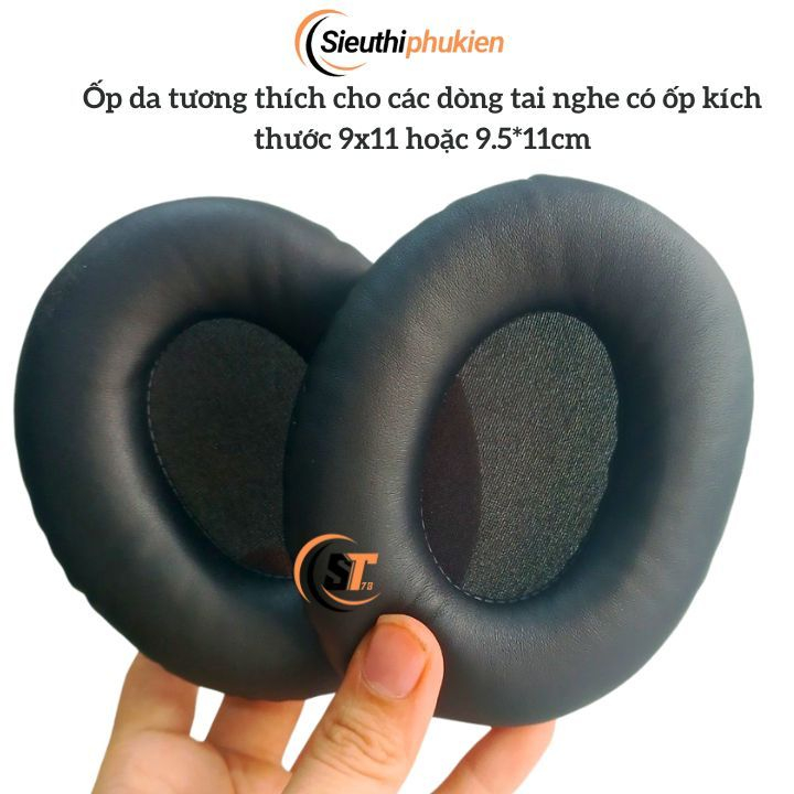 Đệm Mút Da Tai Nghe Oval 11 x 9 cm / 110 x 90 mm Headphones Dạng Bầu Dục , ốp tai nghe oval