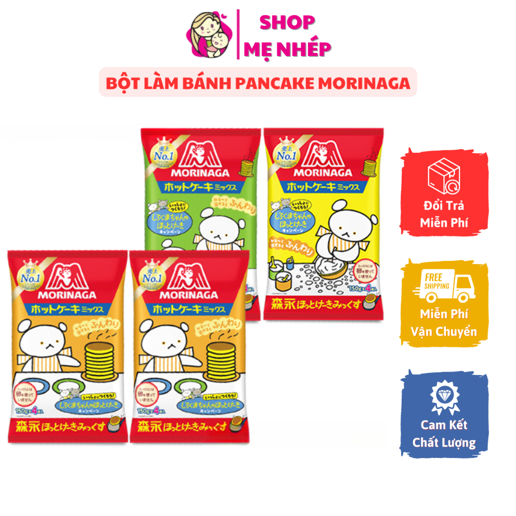 Bột Làm Bánh Doreamon, bánh Pancake Morinaga