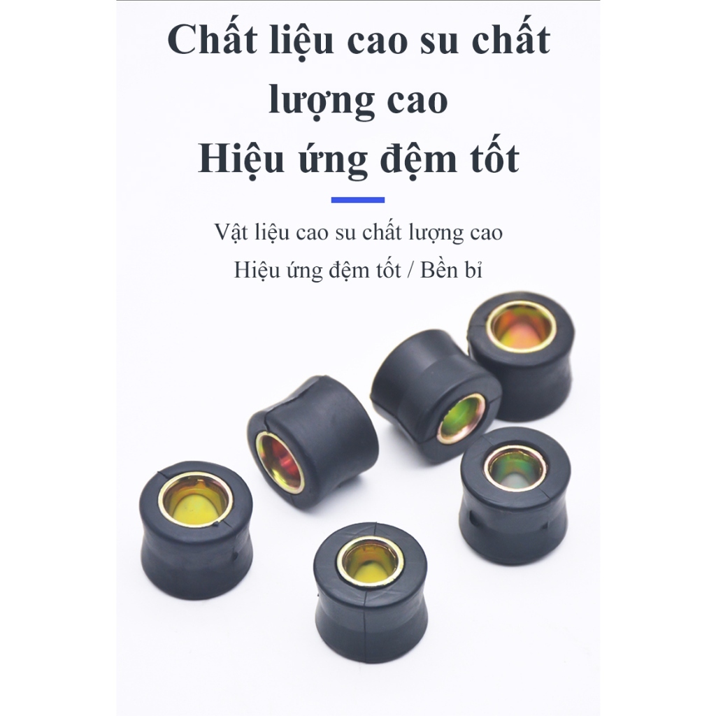 Đế cao su giảm chấn đệm cao su chống rung có kim loại bên trong dùng sau phuộc xe điện xe máy 10mm 1