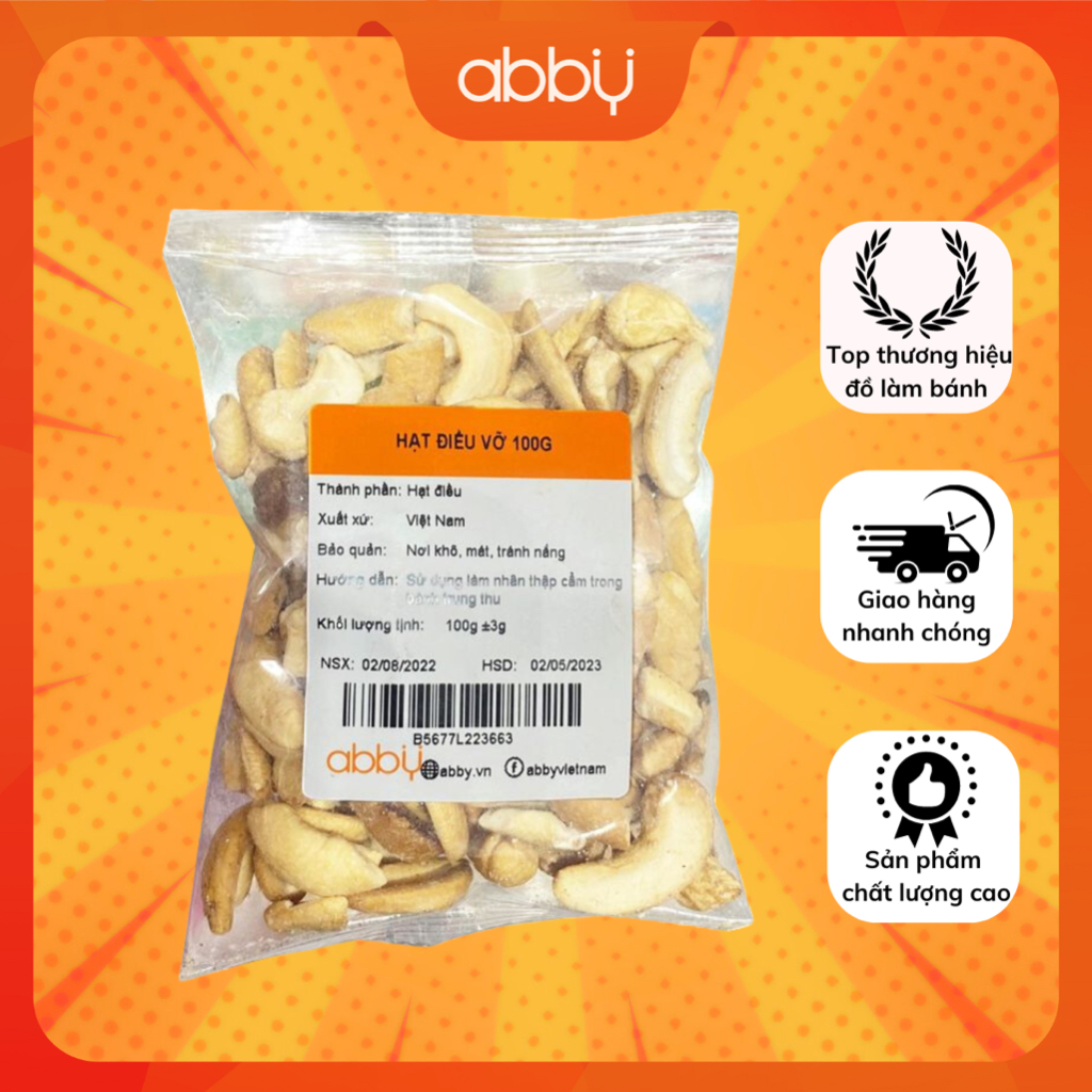 Hạt Điều Vỡ 100g