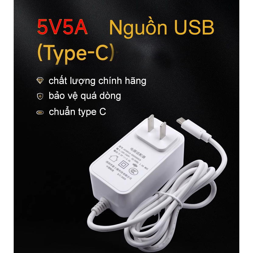 Nguồn USB type C 5v 5A chính hãng