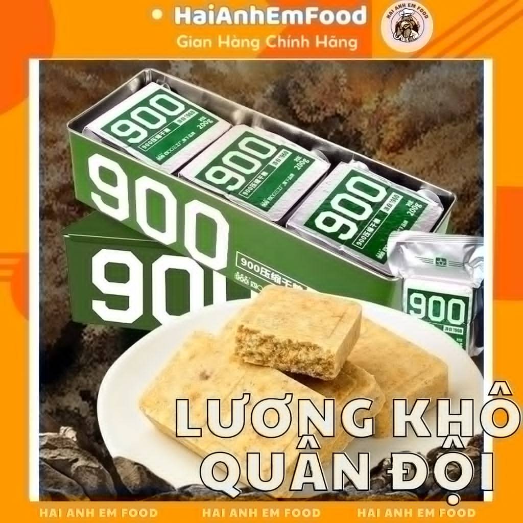 Gói 200G Lương Khô Quân Đội 900 3 Sao, Thanh Lương Khô Quân Đội 900 Ba Sao