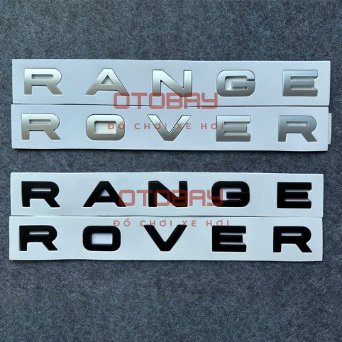 [Range rover] 3D ABS range rover chữ Biểu tượng mui xe phía trước Thân xe Biểu tượng phía sau range 