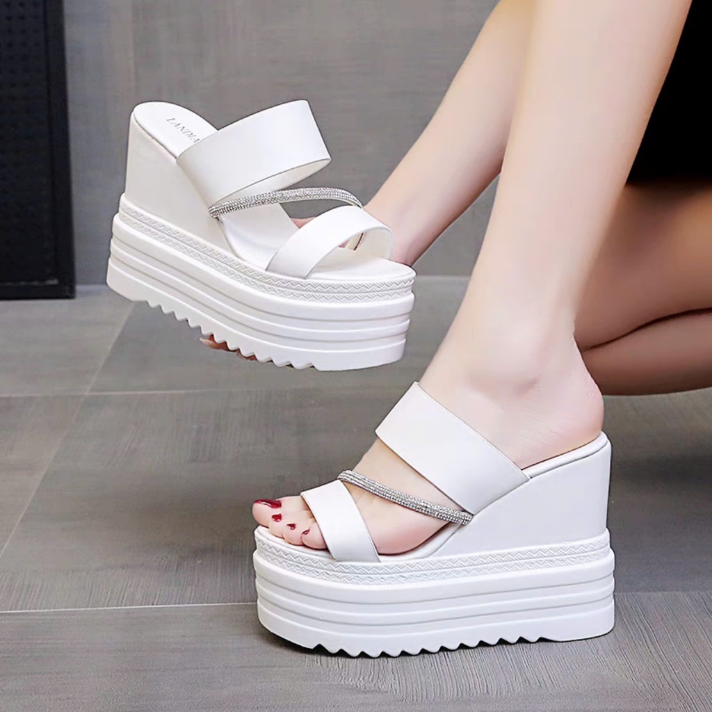 DÉP XUỒNG DA 2 QUAI PHỐI XOÀN 12P LOẠI CAO CẤP