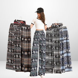 Quần lanh thổ cẩm dài ống xuông ATONA