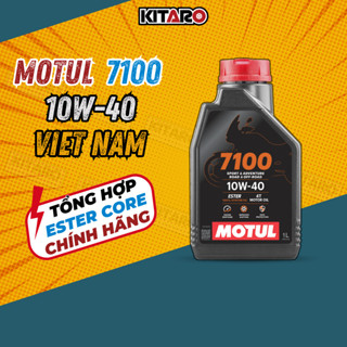 Nhớt MOTUL 7100 10w40 1L  API SP 100% tổng hợp ester core dành cho xe số, xe côn tay, xe mô tô PKL