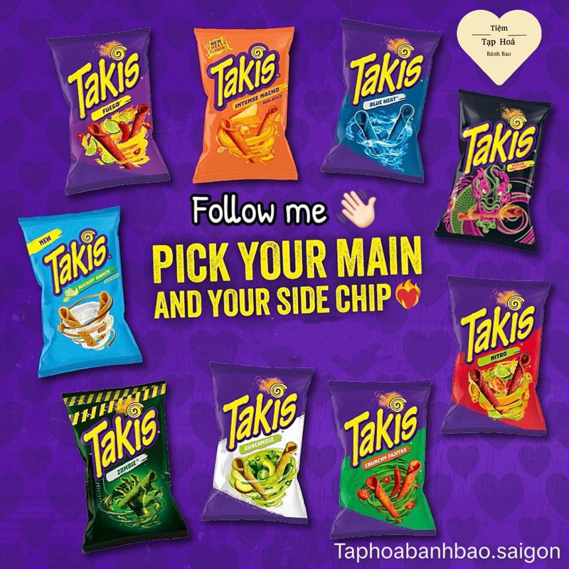 Bánh Snack Takis Nhiều Vị - Size Lớn 280G 🇺🇸