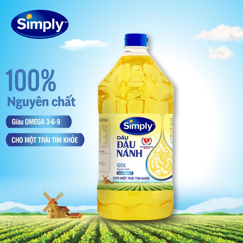 dầu đậu lành simply 2l