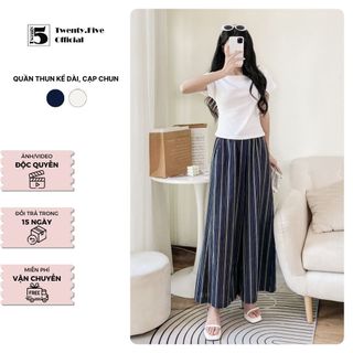 Quần thun kẻ dài, cạp chun Twenty.5- 6128