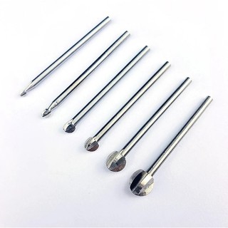 Phá thô cán 3mm (mũi quả đào- Trọn bộ 6 mũi)