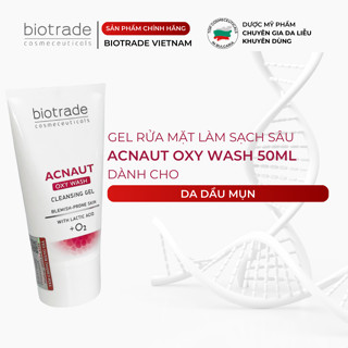 Sữa Rửa Mặt Dạng Gel Dành Cho Da Dầu Mụn Biotrade Acnaut Oxy Wash Cleansing Gel 50ml