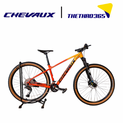 Xe đạp địa hình Chevaux TOTO 2024 chính hãng, khung nhôm siêu chắc chắn, phuộc SR SUNTOUR, bộ đề CUES 22 tốc độ