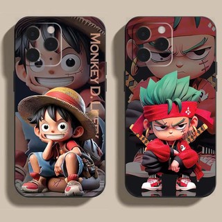 Ốp lưng Iphone 11, 11 Pro, 11 Pro Max cạnh viền vuông, có bảo vệ camera in hình ONE PIECE, GOKU