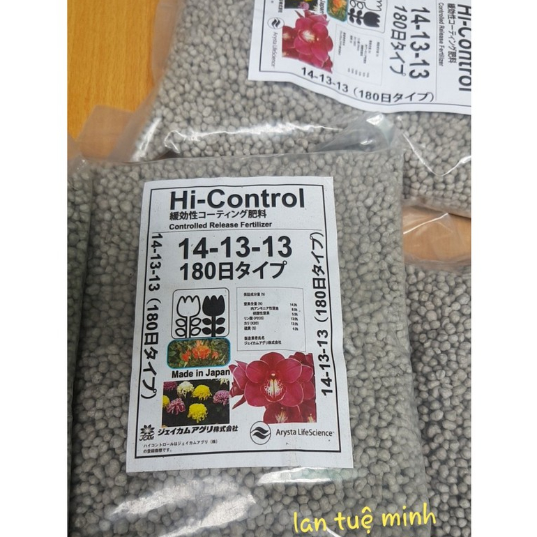 (TẶNG NGAY 10m TÚI LƯỚI) Combo 2kg phân bón tan chậm 14-13-13 của Nhật