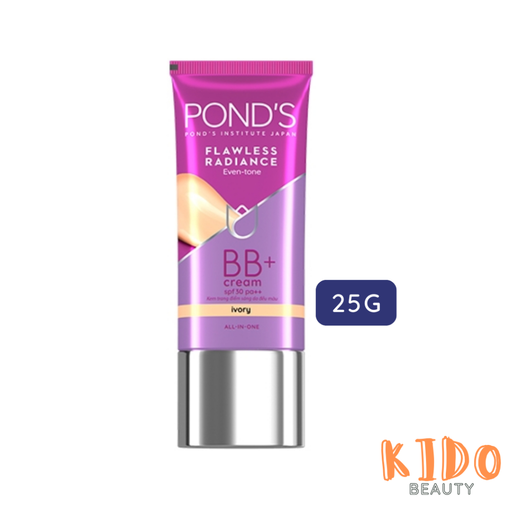 Kem Nền Che Khuyết Điểm PONDS Flawless Radiance kem trang điểm Derma+ BB Cream SPF30/PA++ 25g kem tr