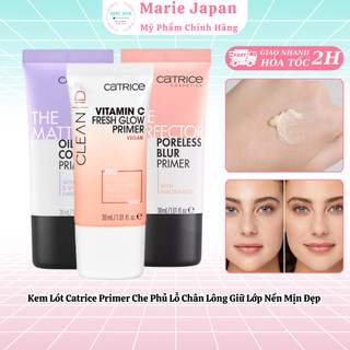  Kem Lót Catrice Primer Kiềm Dầu Che Phủ Lỗ Chân Lông Giữ Lớp Nền Mịn Đẹp - Tuýp 30ml 
