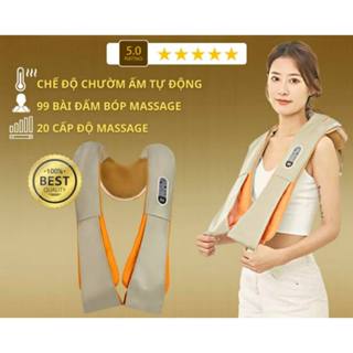 Máy mát xa tích điện, Máy đấm lưng cắm điện Đai massage cổ, lưng và vai hàng loại to, đấm khỏe máy nặng 1,8kg, sẵn kho