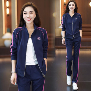 Bộ Thể Thao Thu Đông Kéo Khóa Nữ, Sét Đồ Bộ Trung Niên Thu Đông Nữ Chất Umi Cao Cấp .BB09