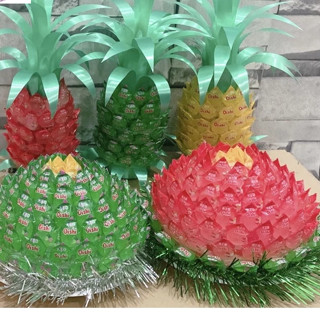 Hoa sen kẹo/ Quả dứa làm từ kẹo Oishi