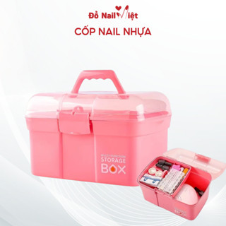 Cốp nail nhựa, hộp đựng đồ nail, hộp để dụng cụ nail,mi, hộp chứa dụng cụ đồ nghề nail, mi, spa-ĐỒ NAIL VIỆT