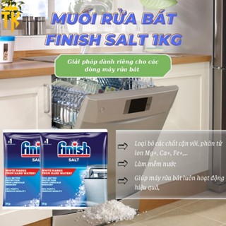 Muối rửa bát Finish 1kg - Đức: Dùng cho máy rửa chén bát