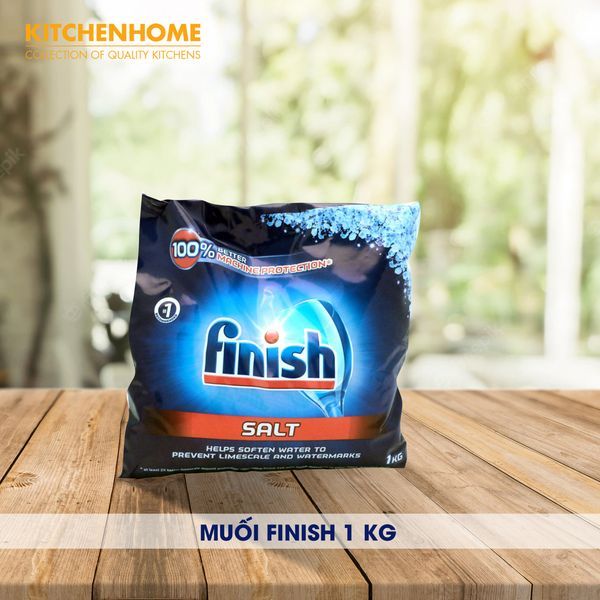 Muối rửa bát Finish loại 1kg + tặng que thử nước cứng