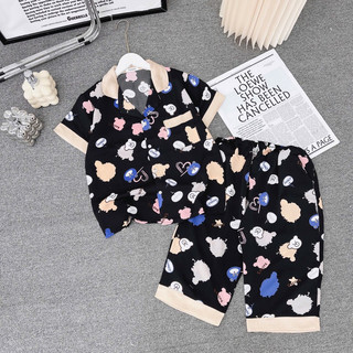 Bộ pijama chất vải lụa mango mềm mịn mát co giãn nhẹ không nhăn không phai quần lửng áo cộc freesize 40 đến 60kg