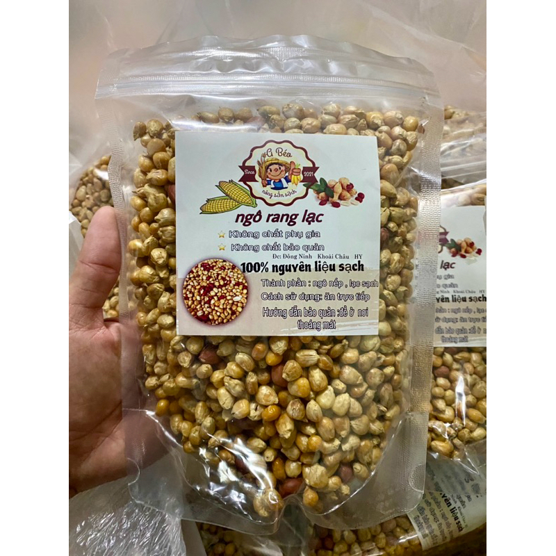 Ngô rang lạc 100% nguyên liệu sạch gói 400g