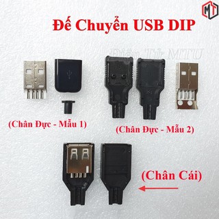 Đế ra chân cổng USB Đực - Cái (USB DIP)