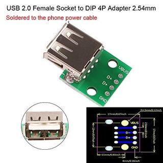 Đế ra chân cổng USB Đực - Cái (USB DIP)
