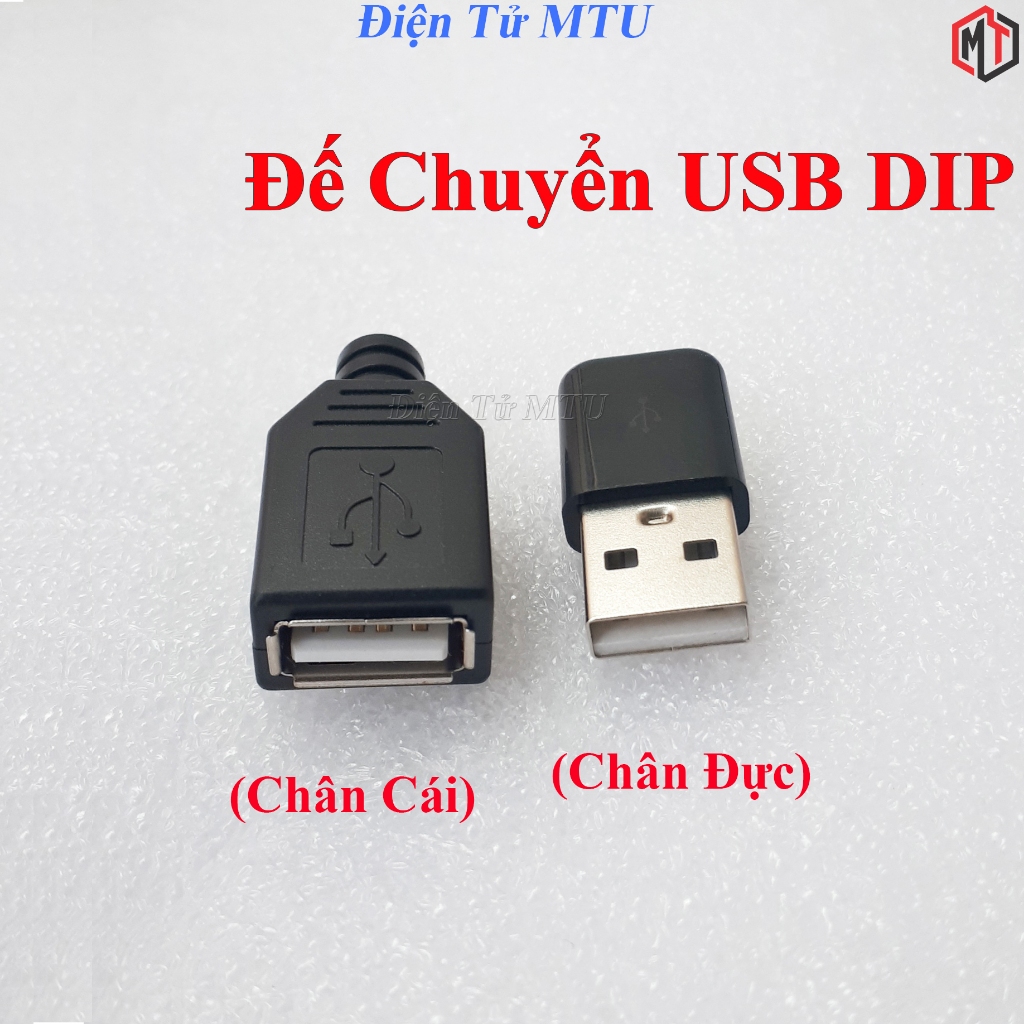 Đế ra chân cổng USB Đực - Cái (USB DIP)