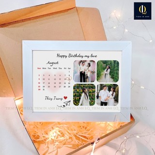   TẶNG HỘP + RƠM  Khung Ảnh thiết kế để bàn làm quà tặng Sinh Nhật bạn bè Qùa tặng người yêu  Valentine's days ngày 8 3 