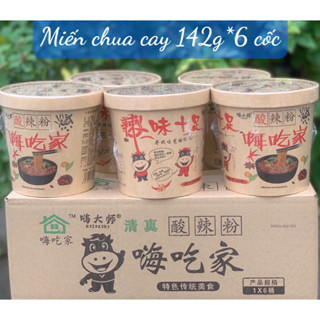 combo thùng 6 hộp miến ăn liền chua cay trùng khánh