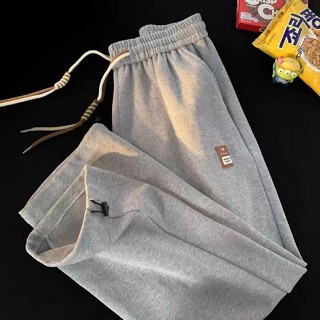Quần Jogger nam nữ mác cao su, Quần jogger ống rộng chất liệu nhung tăm dây rút bản đôi, Phong Cách Ulzzang