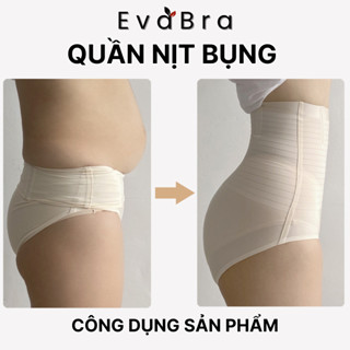 Quần Lót Nữ Gen Nịt Bụng Có Thanh Chống Cuộn Nâng Mông Giảm Mỡ Bụng Tức Thì EvaBra 1538
