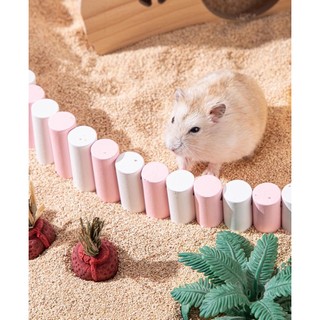 thang gỗ tạo cảnh, phân khu dành cho hamster, đuôi mập - T3 PETS SHOP