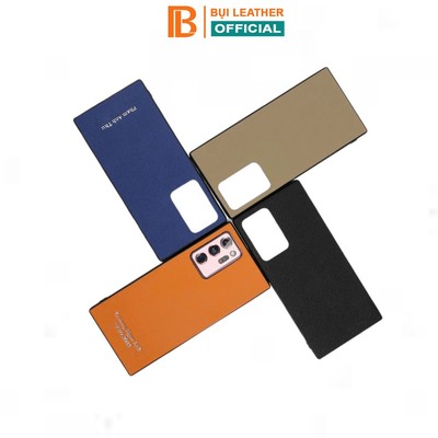Ốp lưng Samsung thủ công da epsom cao cấp Bụi Leather- màu đơn sắc- viền TPU chống sốc