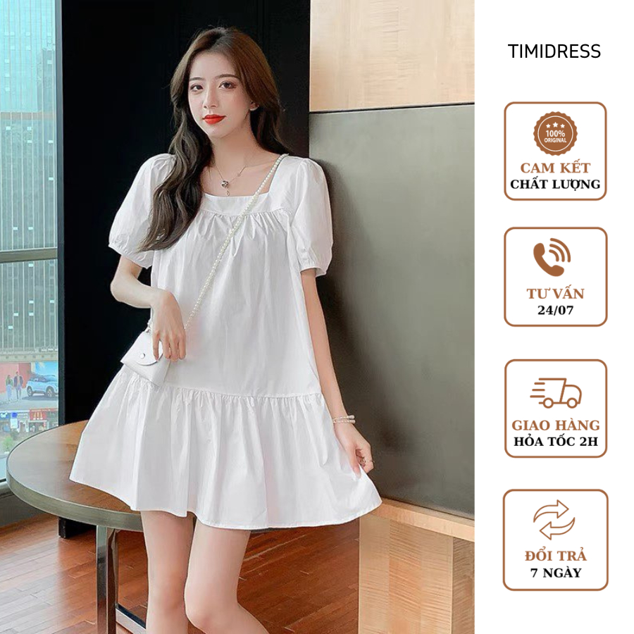 Váy thô đuôi cá tay bồng (Hàng sẵn ảnh thật) VAY0101 (3)