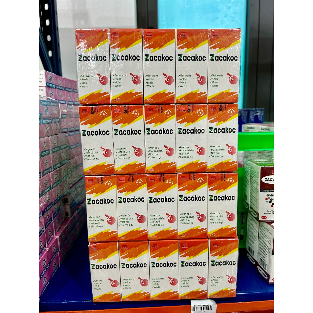 Dung Dịch Bôi ZACAKOC - Dùng Cho Mụn Cóc, Chai Sừng, Sùi Mào Gà Lọ 20ml