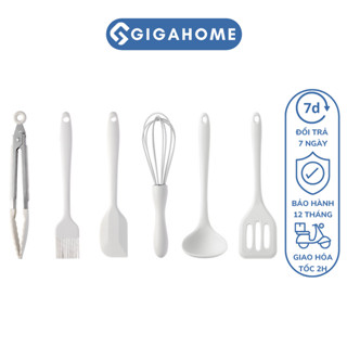 Bộ Dụng Cụ Làm Bánh, Nấu Ăn, Phới Lồng Đánh Trứng Silicone Chống Dính GIGAHOME 316