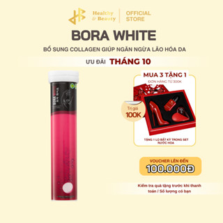 [DATE 01/03/2025] Viên sủi trắng da Bora White Hàn Quốc, hỗ trợ cải thiện thâm nám, tàn nhang lọ 20 viên