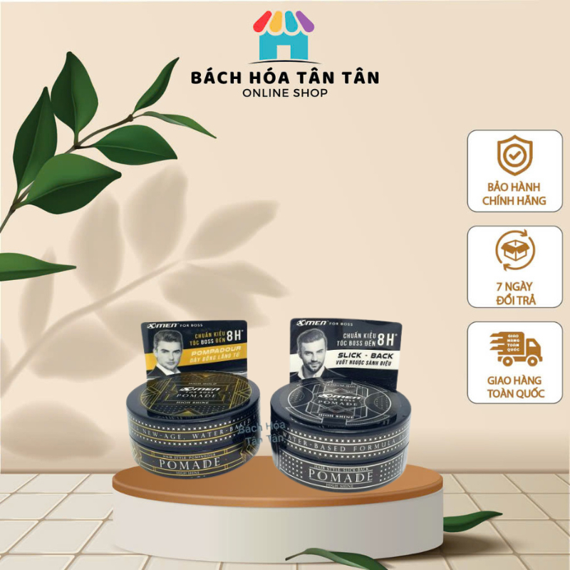 Tạo Kiểu Tóc Xmen For Boss Pomade High Hold & Medium Hold Tạo Độ Bóng Cho Tóc