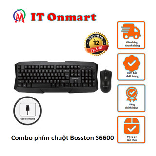 Bộ bàn phím chuột có dây hiệu Bosston cổng Usb keyboard văn phòng D5300 S6600 X7 X7S  DY- 801D